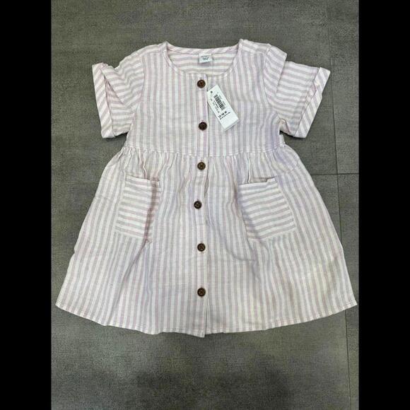 Old Navy • 12-18m • NWT pink purple striped dress - Picture 1 of 1